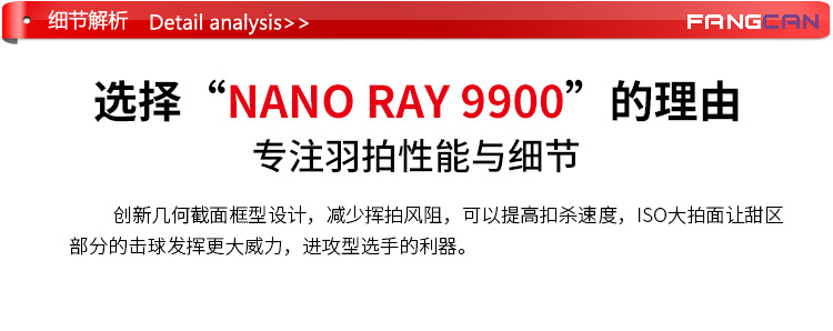 NANO RAY 9900 全碳素羽毛球拍 - detail 17/26